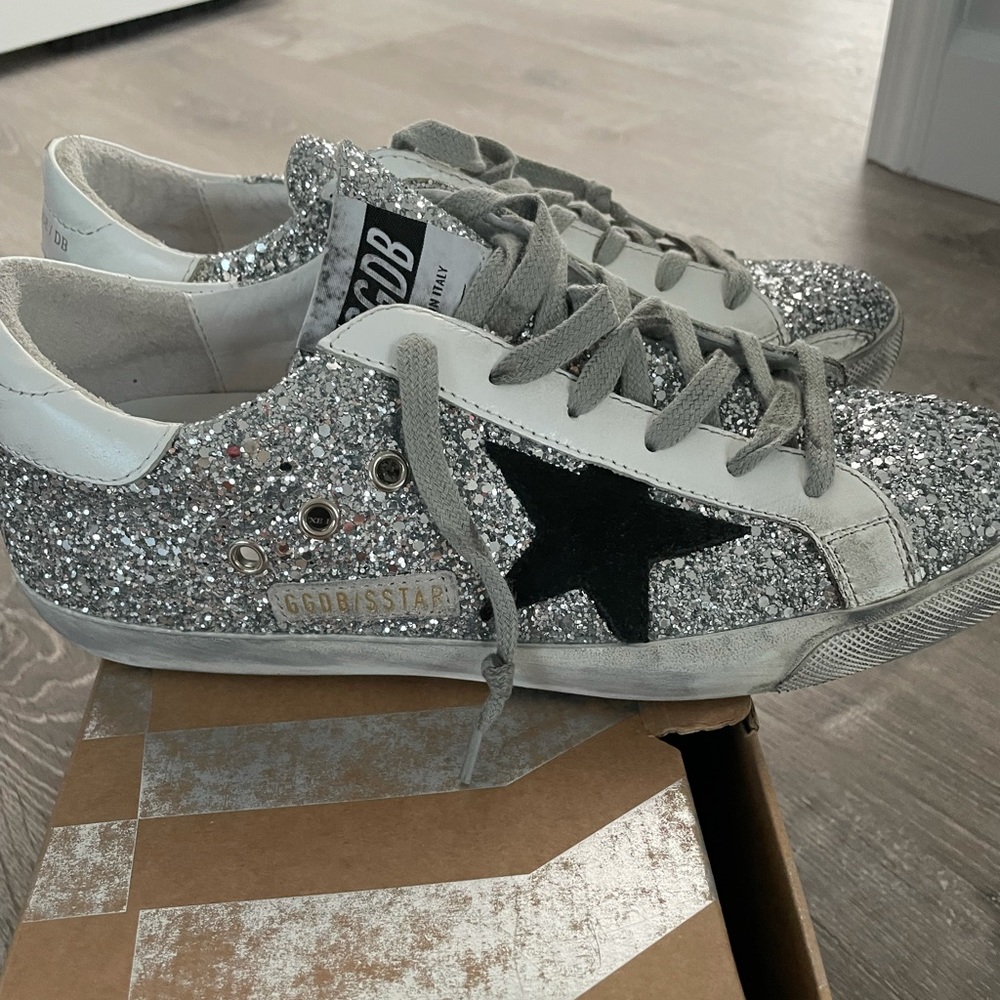 NWT Golden Goose glitter sneakers